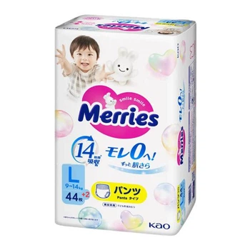 Трусики Merries L, 9-14 кг, 44+2 шт.