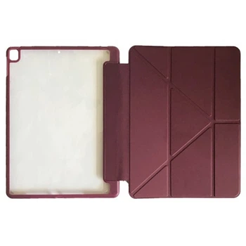 Чохол Smart Case Clear+stylus for Apple iPad 10.2 (2019/2020)/pro10.5(2017)/Air 10.5 Dark Red