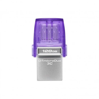 Флеш-накопичувач Kingston USB 3.2 DT microDuo 3C 128GB (Type-A/Type-C) (200Mb/s) (24583)