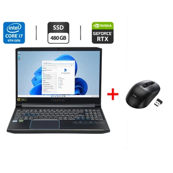 Ігровий ноутбук Б-клас Acer Predator Helios 300 PH315-52-72EV / 15.6" (1920x1080) IPS / Intel Core i7-9750H (6 (12) ядер по 2.6 - 4.5 GHz) / 16 GB DDR4 / 480 GB SSD / nVidia GeForce RTX 2060, 6 GB GDDR6, 192-bit / WebCam б/в + Подарунок Миша HOCO GM28