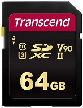 Карта памяти Transcend SD 64GB C10 UHS-II U3 R285/W220MB/s 4K