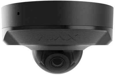 IP-Камера проводная Ajax DomeCam Mini, 5мп, 2.8мм, Poe, True WDR, IP 65, ИК 30м, аудио, угол обзора 100° до 110°, мини купольная, черная.