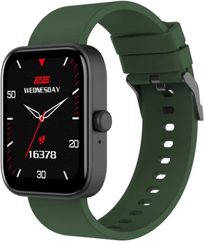 Смарт-часы 2E Alpha SQ Music Edition 46мм, 1.78", 368x448, AMOLED, BT 5.2, Черно-зеленый.