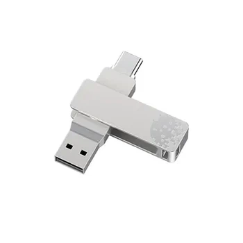 Флеш пам'ять USB Fanxiang F372 64GB USB 3.2 Gen1 + Type-C Silver