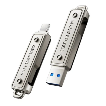Флеш пам'ять USB Move Speed Lingji Ultra 128GB USB 3.2 Gen1 + Type-C
