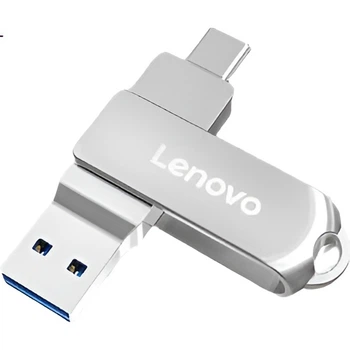 Флеш память USB Lenovo SS360 64GB USB 3.2 Gen1 + Type-C Silver
