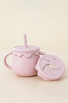 Снек стакан-поильник "Marshmallow", Розовый MagBaby (5033)
