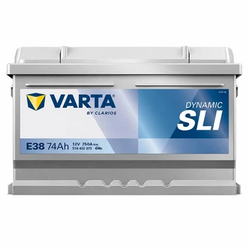 Автомобильный аккумулятор Varta E38 74Ah 750A R+ 12V (низкобазовый)