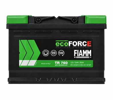 Автомобильный аккумулятор Fiamm AFB 70Ah 760A R+ 12V