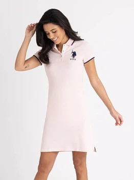 Платье-футболка короткое летнее женское U.S. Polo Assn 403493899 2XL Розовое (1162820268)