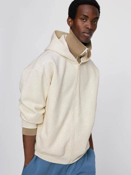 Спортивна кофта чоловіча Uniqlo 443330427 2XL Молочна (1162803211)
