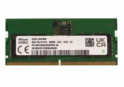 Оперативна пам’ять SK hynix 8GB DDR5 5600MHz SO-DIMM 1Rx16 HMCG66AGBSA092N