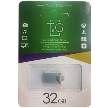 Флеш-накопитель T&G 106 Metal Series USB 3.0 32 ГБ серебристый металлический