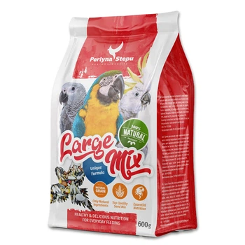 Корм для крупных попугаев Perlyna Stepu Large Mix, зерносмесь с семенами, орехами, фруктами и овощами, 600 г (PSU83006)