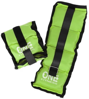 Obciążniki na ręce i nogi One Fitness WW01 17-47-381 2 x 0.7 kg Zielone (5907695532319)