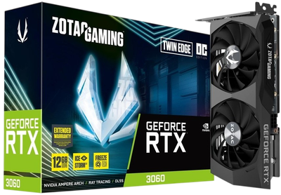 Відеокарта GeForce RTX 3060 12GB Zotac Twin Edge (ZT-A30600H-10M) Б/В