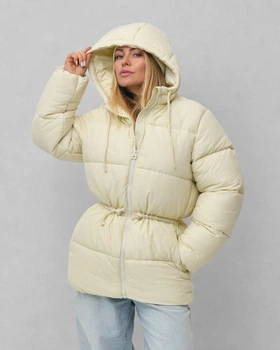 Пуховик жіночий X-Woyz LS-8947-3 60210 M молочний
