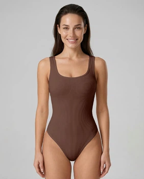 Женское компрессионное боди Nordvik Sculpt-Body Halter-Neck Коричневый XL