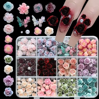 Набір шармів для декору нігтів Rose Garden