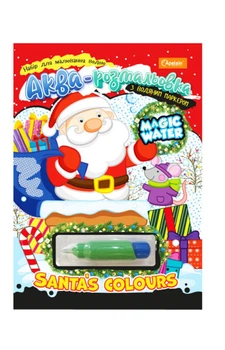 Аква-розмальовка з водним маркером Apelsin Creative Magic water A4 Santa's Colors (НТ-43-02)