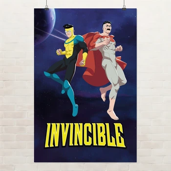 Постер Невразливий, Invincible, декор кімнати підлітка, вільтруміт, Омнімен, A1 90×60 см (id7354)