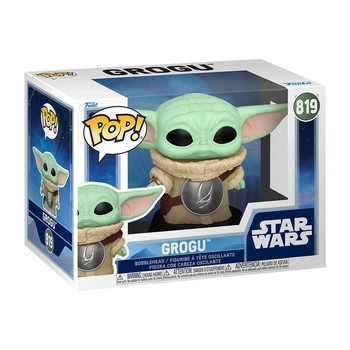 Игровая фигурка Funko POP! Мандалорец Грогу с броней Брудорога виниловая 9 6 см 90447