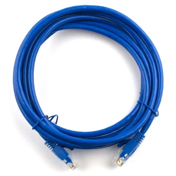 Патч-корд литой Weepda YG925 UTP, RJ-45, Cat.6, 20 м, синий, Cu (медь)