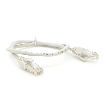Патч-корд литой Ritar YG265 UTP, RJ-45, Cat.5e, 0,5 м, DC 2-12V, серый, Cu (медь)