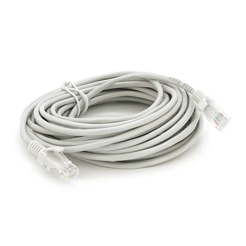 Патч-корд литой Ritar YG050 CCA, UTP, RJ-45, Cat.5e, 7 м, серый