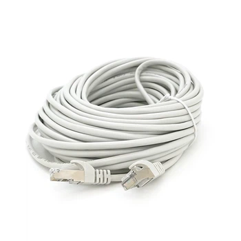 Патч-корд литий Merlion YG038 FTP, RJ-45, Cat.5e, 15 м, сірий, CCA
