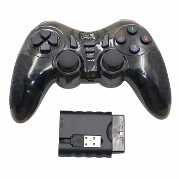Игровой джойстик беспроводной геймпад 7 в 1 для ноутбука телевизора PC PS1 PS2 PS3 PC360 TV Android Черный
