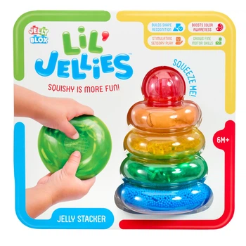Сенсорний конструктор "Пірамідка-кольоринка" Jelly Blox 937837, 5 м'яких елементів