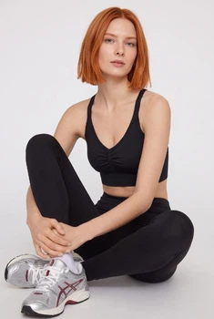 Топ спортивный H&M DryMove Seamless средней поддержки Черный S (1265871)
