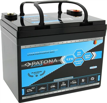 Akumulator PATONA Platinum LiFePO4 12V 50Ah T16 Strong life 10 year (4055655228015)