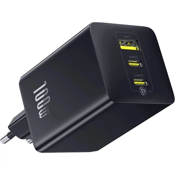 СЗУ Baseus EnerFill FE11 Fast Charger PD100W+QC3.0 (1USB-A/2C) (P101821) Cosmic Black
