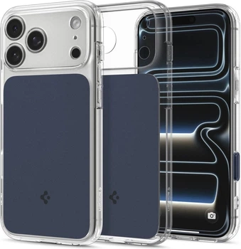 Etui plecki Spigen Ultra Hybrid "T" Mag MagSafe do Apple iPhone 18 Pro Max/17 Pro Max Matte Blue (ACS12135)