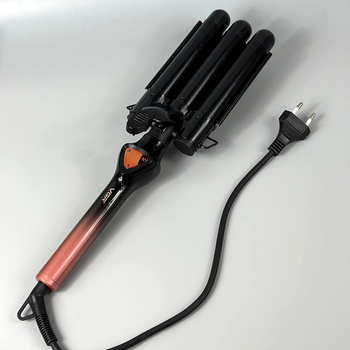 Плойка тройная 130W керамическое покрытие LED дисплей VGR V-590 Золотой