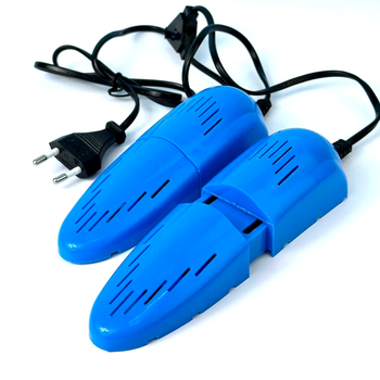 Сушилка для обуви раздвижная от розетки гарантией 3 месяца Shoes Dryer Blue синяя