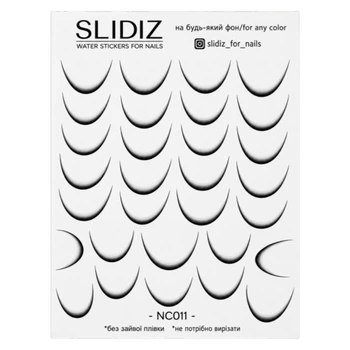 Слайдер-дизайн без лишней пленки SLIDIZ NC011, черный френч