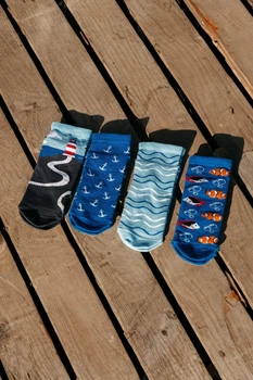 Набір шкарпеток Premier Socks Морський вайб, 4 пари в наборі, розм. 43-45
