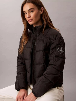 Куртка демисезонная короткая женская Calvin Klein 47C525G-UB1(Black) 47C525G-UB1(Black) L Черная (196669115244)