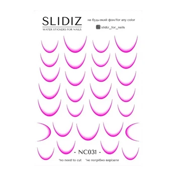 Слайдер-дизайн без лишней пленки SLIDIZ NC031, розовый френч