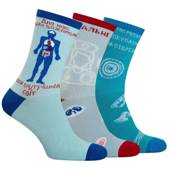 Набір шкарпеток Premier Socks для лікарів, унісекс, 3 пари в наборі, розм. 36-39