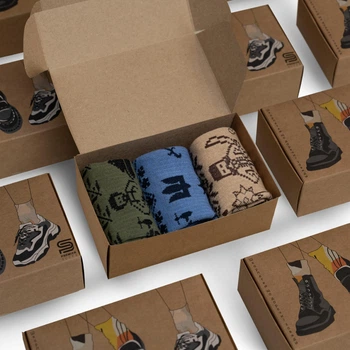 Подарунковий набір шкарпеток Premier Socks “Козацька сила”, 3 пари в наборі, розм., 43-45