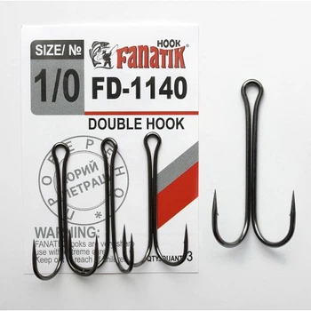 Двойной крючок Fanatik FD-1140 № 1/0, 3 шт.