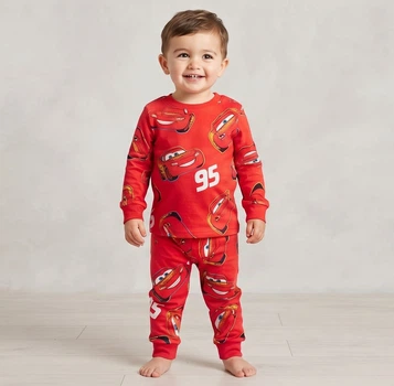 Дитяча піжама disney pixar cars (блискавка макквін) для хлопчика, 1,5–2 роки (зріст 86–92 см), червоний