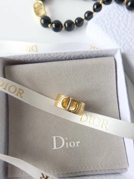 Каблучка Christian Dior золотиста Діор (200)