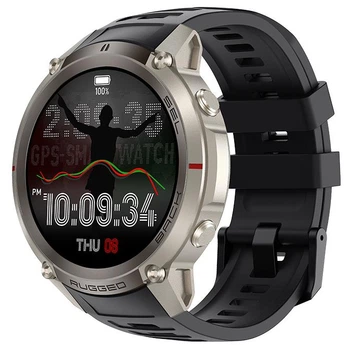 Смарт годинник DM59 GPS offline maps download, 5ATM, з компасом, барометром, екран 1,43" HD AMOLED 500 mAh