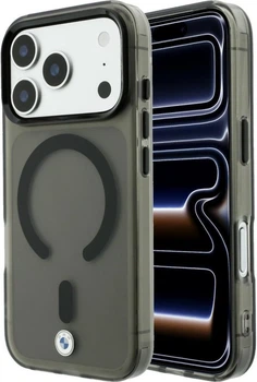 Etui na smartfon Apple iPhone 18 Pro Max/17 Pro Max BMW Sign Frosted IML & Metal Logo MagSafe Grey (BMHMP18X26HTFSILA)