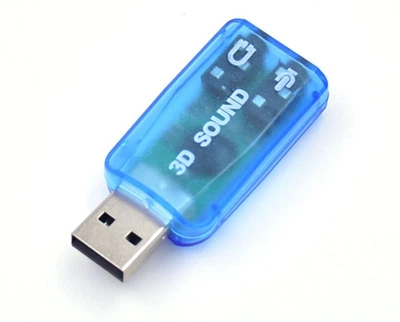 Звукова карта Dynamode USB 6(5.1) каналів 3D RTL, блакитна (USB-SOUNDCARD2.0 blue)